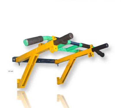 Asat Brand Wall Mounted Pull Up Bar | Home Gym Equipment for Men, Kids and Women | Multipurpose | Multi Grips | Special Feature | Aqua Green & Yellow (without Pulley & Accessories)
