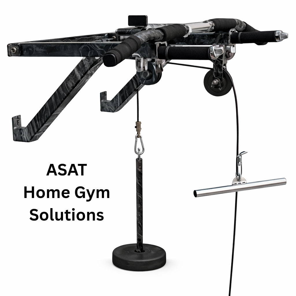Asat Brand Wall Mounted Pull Up Bar | Home Gym Equipment for Men, Kids and Women | Multipurpose | Multi Grips | Special Feature | Black (without Pulley & Accessories) - Image 9