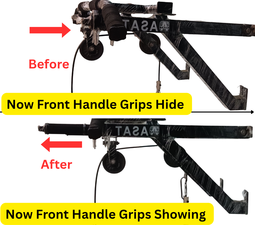 Asat Brand Wall Mounted Pull Up Bar | Home Gym Equipment for Men, Kids and Women | Multipurpose | Multi Grips | Special Feature | Black (without Pulley & Accessories) - Image 6